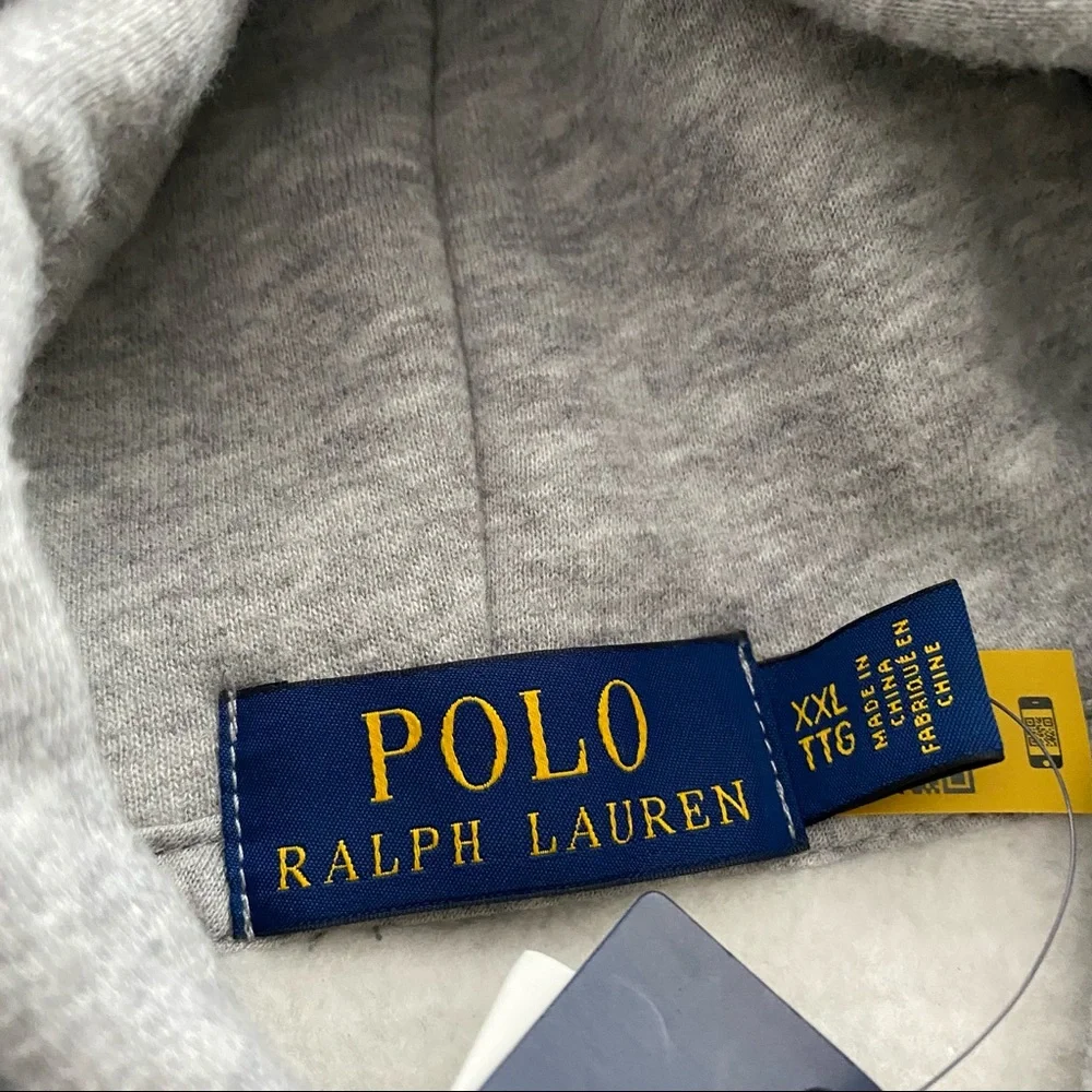 Ralph Lauren Polo Bear Hoodie - Gray - NEW 2XL | New with Tags